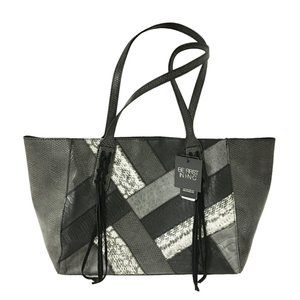 NWT INC INTERNATIONAL CONCEPTS LIAA PATCHWORK FAUX LEATHER TOTE